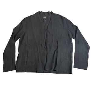 Eileen Fisher Rayon Blend‎ Black Cardigan Sweater Size 1X